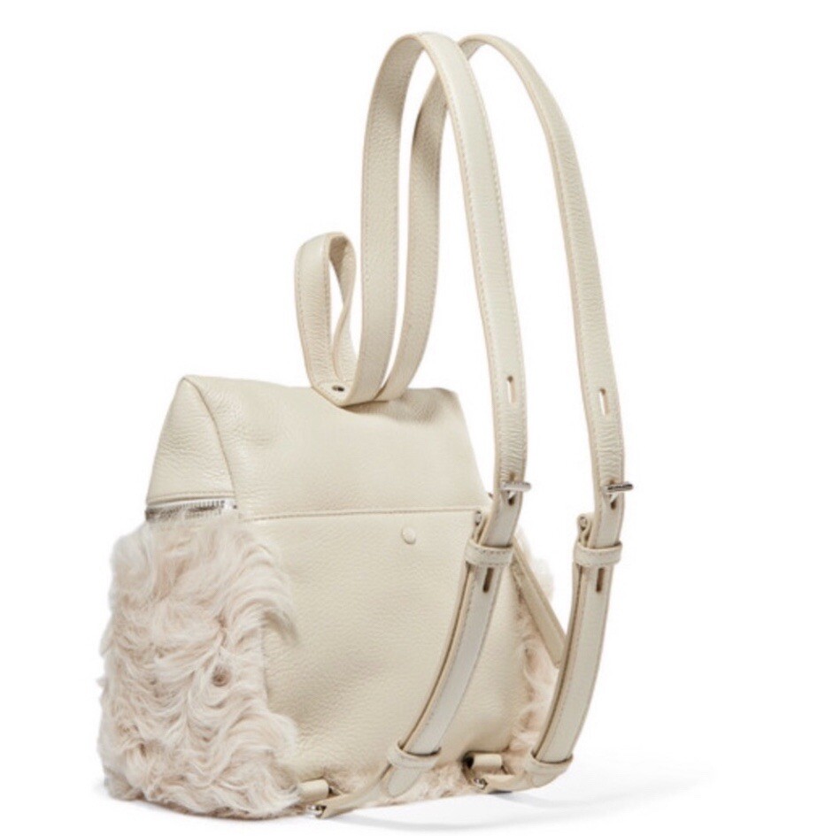 KARA Shearling Small Backpack - image 5