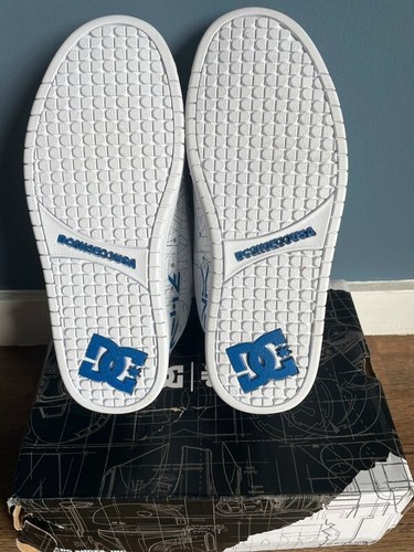 Star Wars X DC court graffik white and blue UK 8.5 leather skater shoes - Picture 5 of 13