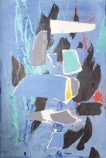 Xavier ZEVACO (1925-2006) Magnifique Composition 120x80cm Signée 1970 Abstrait