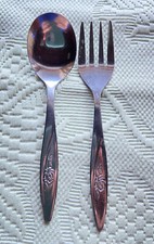 Collectible Pair Stainless Steel Toddler Spoon  Fork TLC Products Taiwan 4  