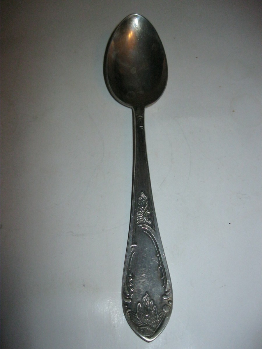 Vintage Spoon Silver 875 USSR Platino Pribor tablespoon
