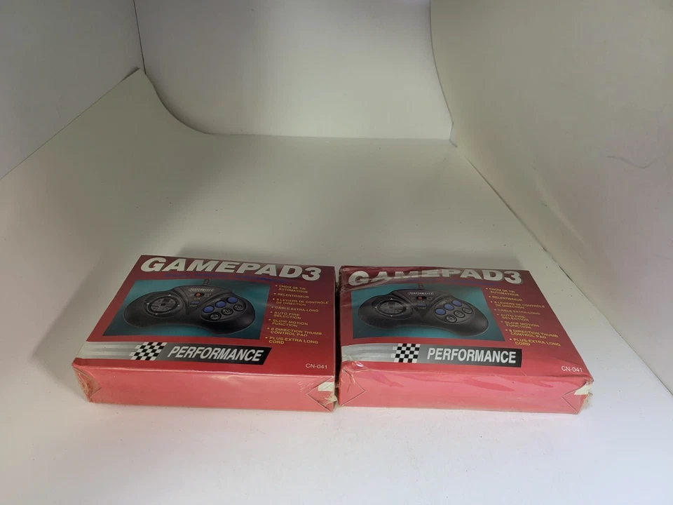 2 NEW 3 Button Controller Gamepad W/Slow + Turbo + Joystick for Sega Genesis #8M - Image 4 of 4