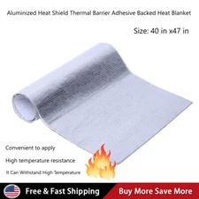 Large Backed Aluminized Self Adhesive Thermal Insulation High Temp Barrier sheet