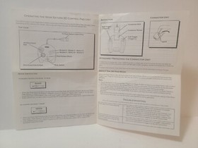 Sega Saturn 3d Controller Pad Inserts  Instuction  Manual