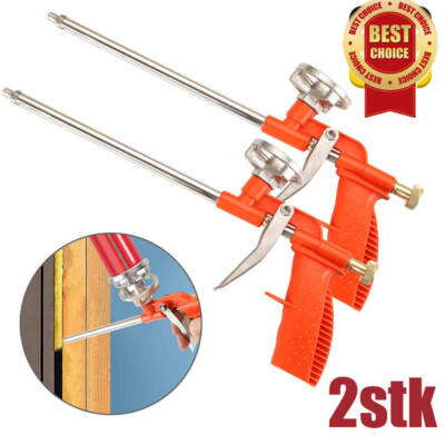 PU-Bauschaumpistole aus Metall 2er,Profi-Dosierpistole 70MPa für Bauschaum Dosen