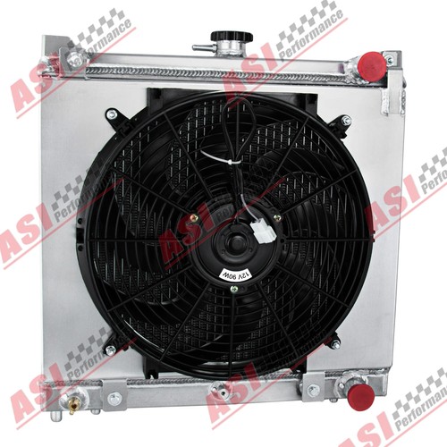 3Row Aluminum Radiator Shroud Fan Relay For 1998+ Suzuki Jimny Sumurai JB AT - Picture 2 of 12
