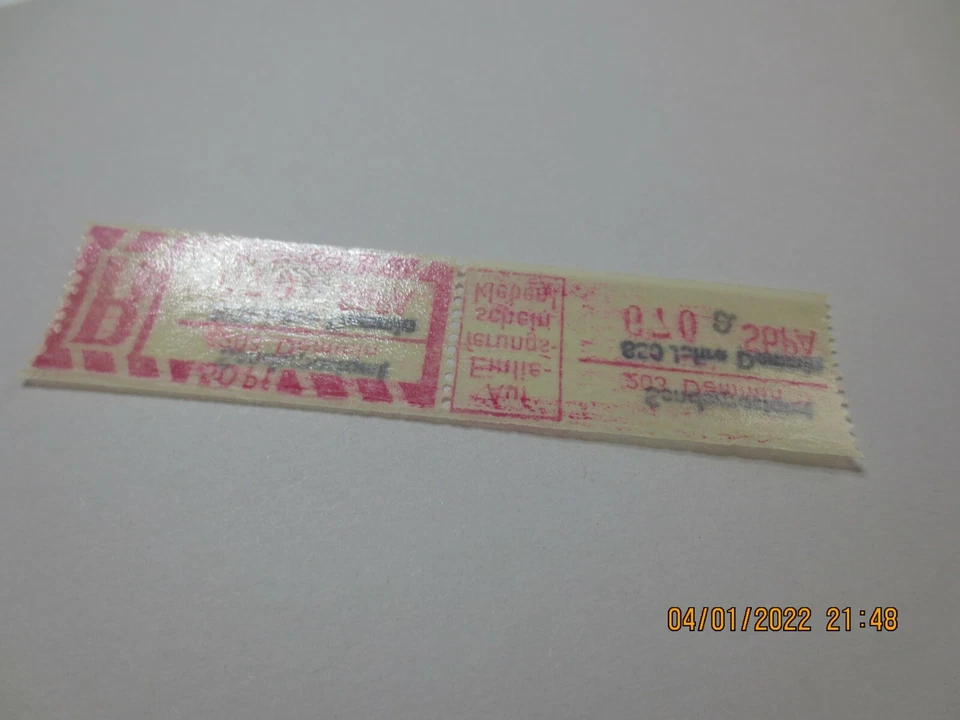 DDR Einschreibemarke SbPA 850 Jahre Demmin postfrisch Kennbuchstabe a - Bild 2 von 4