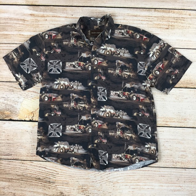 O20 Bit and Bridle Boys western Cowboy tractor pull Shirt 1416 large