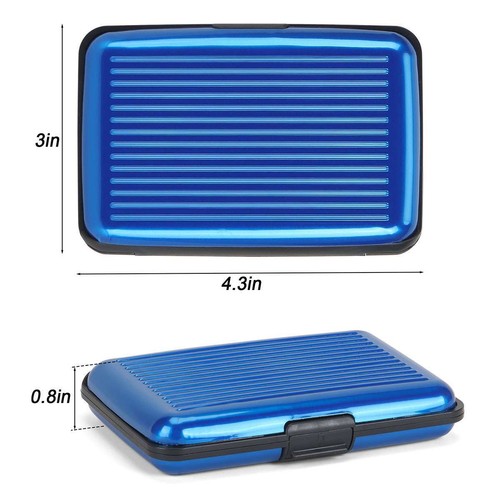 Men Women RFID Blocking Credit Card Holder Pocket Purse Case Security Wallet US - Picture 4 of 17