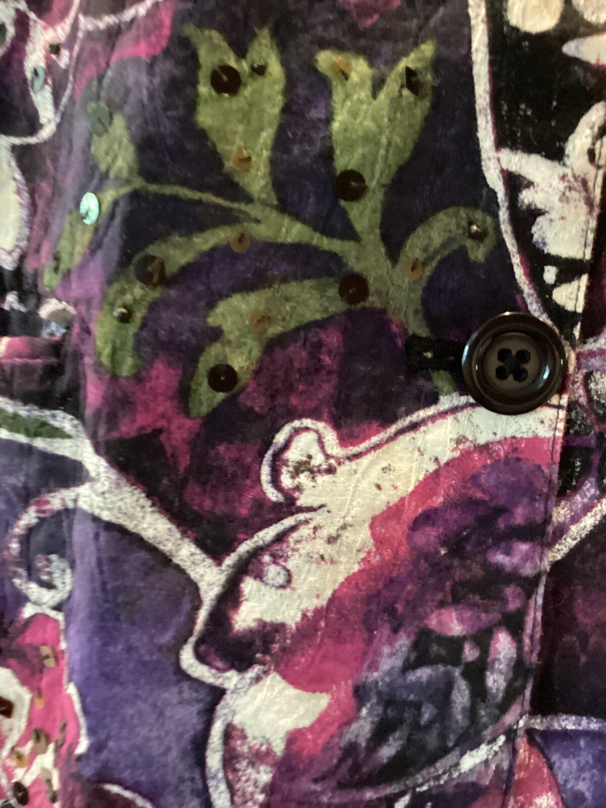 Chicos Print Sequence  Button Fully Lined Jacket … - image 9