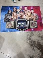 WWE Happy Birthday Backdrop Banner Photo Background Party Decoration 60"x40x