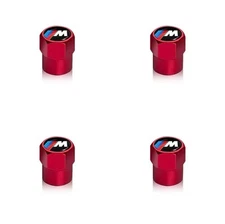For BMW M Power Red Valve Stem Caps M2 M3 M4 M5 M6 FREE USA SHIPPING