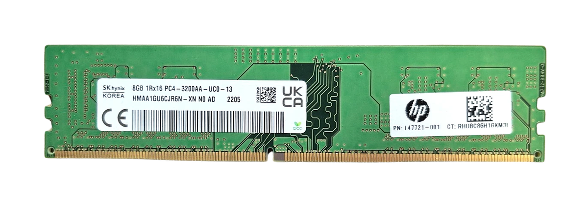 SK Hynix HMAA1GU6CJR6N-XN DDR4 8GB (1x8GB) UDIMM Desktop Memory