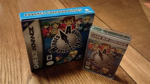 Nintendo Gameboy Advance Guardian Heroes Complete In Box + Custom Cassette Case