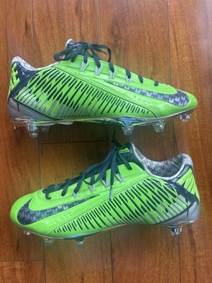 Nike Vapor Carbon Elite 2.0 2014 Flywire Football Cleats Green/Navy blue Size 12