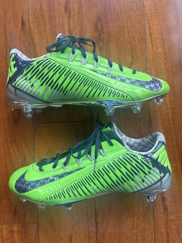 Nike Vapor Carbon Elite 2.0 2014 Flywire Football Cleats Green/Navy blue Size 12