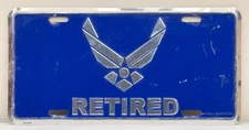 Mitchell Proffitt Retired US Air Force Booster License Plate Emblem Military USA