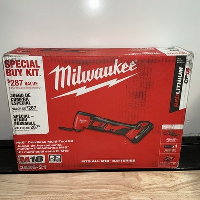 Milwaukee M18 2626-21 18V Cordless Oscillating Multi-Tool Kit w/Battery & Charg 