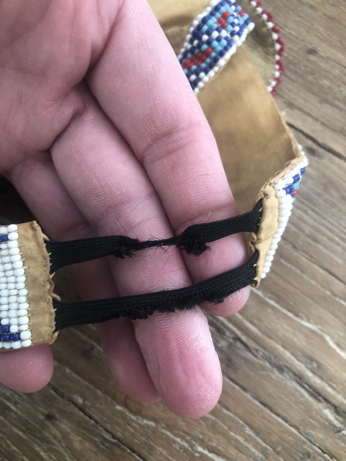 Vtg Native American War Indian Warrior Beaded  Dance Headdress Headband Drum