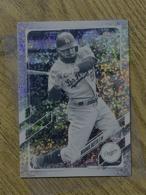 2021 TOPPS CHROME LITE 100 MOOKIE BETTS BLACK & WHITE MINI DIAMOND