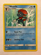 Pokemon Card: Weavile 44/236 Rare Cosmic Eclipse Lightly Played