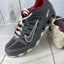 Nike REAX 8 TR MESH Shoes Men's Size 10 Gray/Red Training 621716-013 EUC