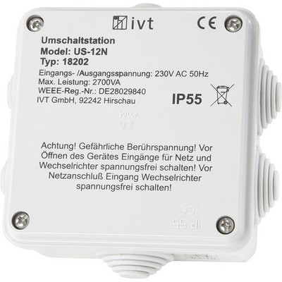 IVT Umschaltstation US-12N 2760 VA   18202 130 mm x 130 mm x 60 mm Passend fü...