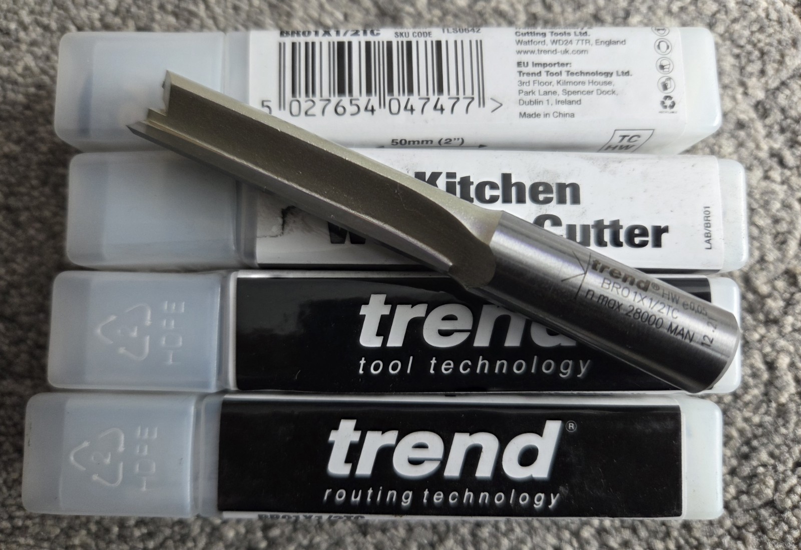 Pack of 4 Trend BR01X1/2TC 50mm 1/2