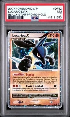 2007 pokemon diamond&pearl ルカリオ　blister 2007 POKEMON DIAMOND & PEARL BLACK STAR PROMO HOLO #DP12 LUCARIO