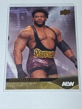Powerhouse Hobbs 2025 Upper Deck AEW All Elite Wrestling #45 Card Gold