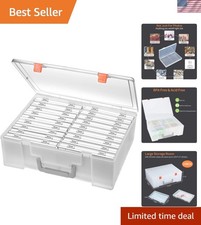 Durable Captivating 4x6 Photo Storage Box Set - Clear Organizer for Crafts
