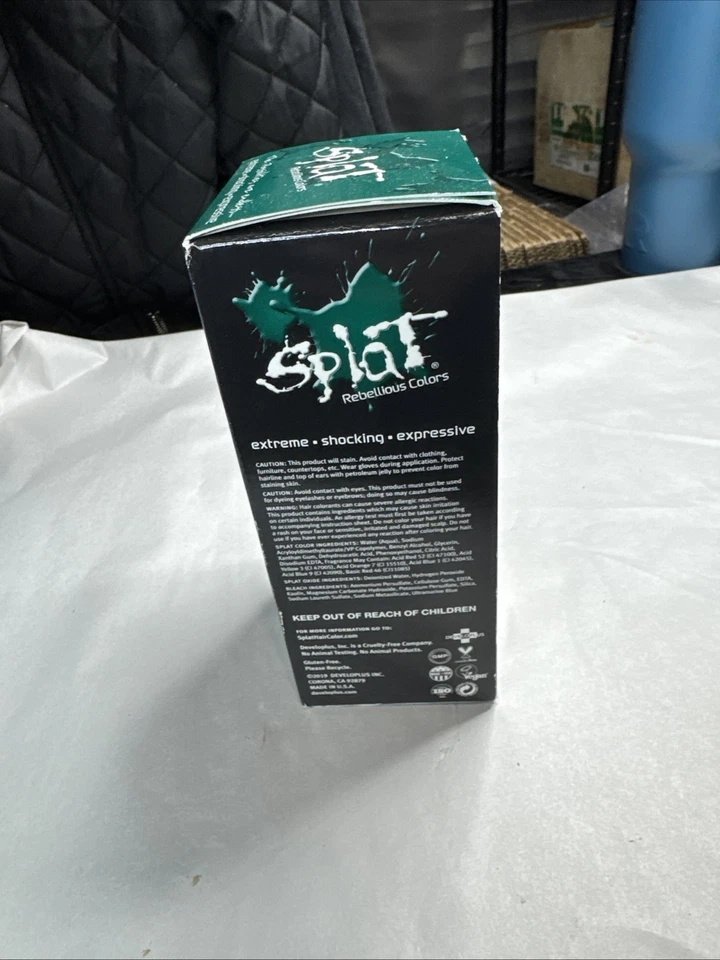 1 Caja Splat Rebellious Colors Esmeralda Profunda Kit Completo con Blanqueador y Peróxido Foto 2 de 4