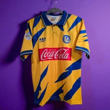 TIGRES UANL Home 95/96 - Campéon Copa Mexico - ABA SPORT - LARGE (Run Small)