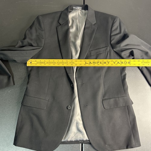John Bartlett Statements Classic Fit Suit Jacket Black Size 42 Regular Solid ✅ - Picture 3 of 6