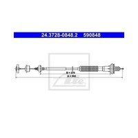 ATE Kupplungsseil FüR Peugeot 206 CC SW 206+ 1.1-1.6 16V