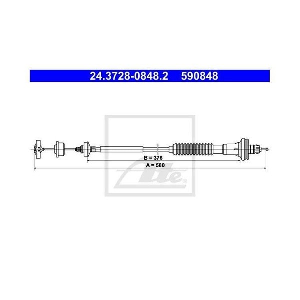 ATE Kupplungsseil FüR Peugeot 206 CC SW 206+ 1.1-1.6 16V-image