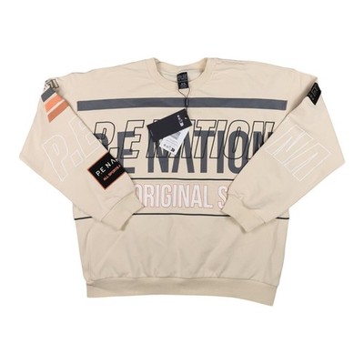 P.E Nation Jumper Womens XLARGE Beige Westbrook Sweater Pullover Size XL NWT