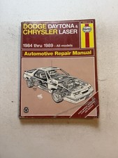Dodge Daytona Laser 1984-1989 Shop Service Repair Manual Wiring Diagrams Engine