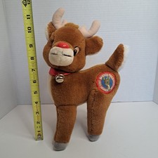 Vintage Applause Rudolph The Red Nosed Reindeer Plush Stuffed Animal Christmas