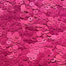 5mm Flat Sequins Hot Pink Opaque Made in USA