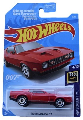 Hot Wheels '71 Mustang Mach 1 2/250, red