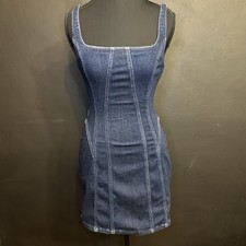 Zara Denim Mini Body on Dress Women’s Size Small Blue