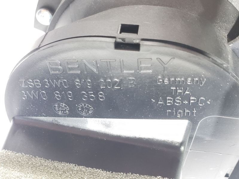 2007 Bentley Continental GTC OEM Right Dashboard Cover With Vent 3w0857060