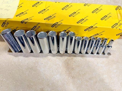 Proto J52114 3/8 Drive 13 Pc. Deep Socket Set - 6 Point MADE IN USA