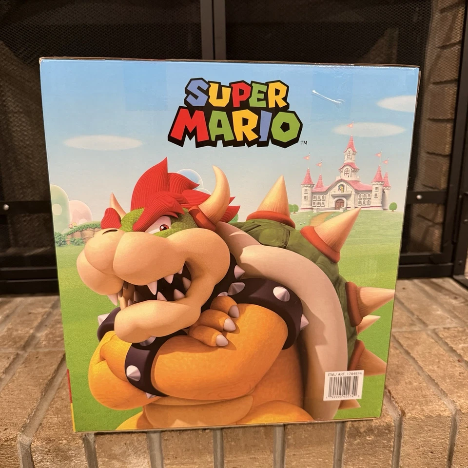 "Figura de acción Big Bad Bowser Super Mario 12"" ilumina sonidos Jakks Pacific nueva" Foto 4 de 4