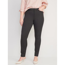 Old Navy Gray Pixie High Rise Secret Slim Pockets Ankle Pants Women's Size 8