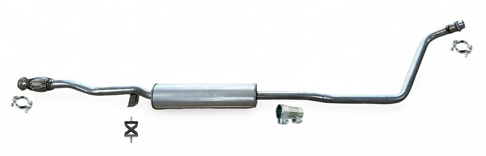Silencieux intermédiaire réduction bruit pour Citroën C1 et Aygo 1.2 - 2