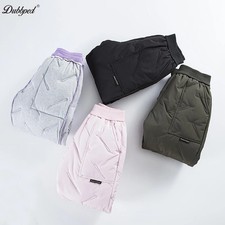 Winter Pants Waterproof Cotton Padded Thick Warm Trousers Ski Pants Elastic Kids