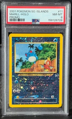 PSA 8 Marill Holo Southern Islands Promo 11/18 2001 Pokemon Newest Cert