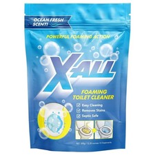 X-ALL Foaming Toilet Cleaner, Self-Activating Powder for 14 Ounce Pack of 1 